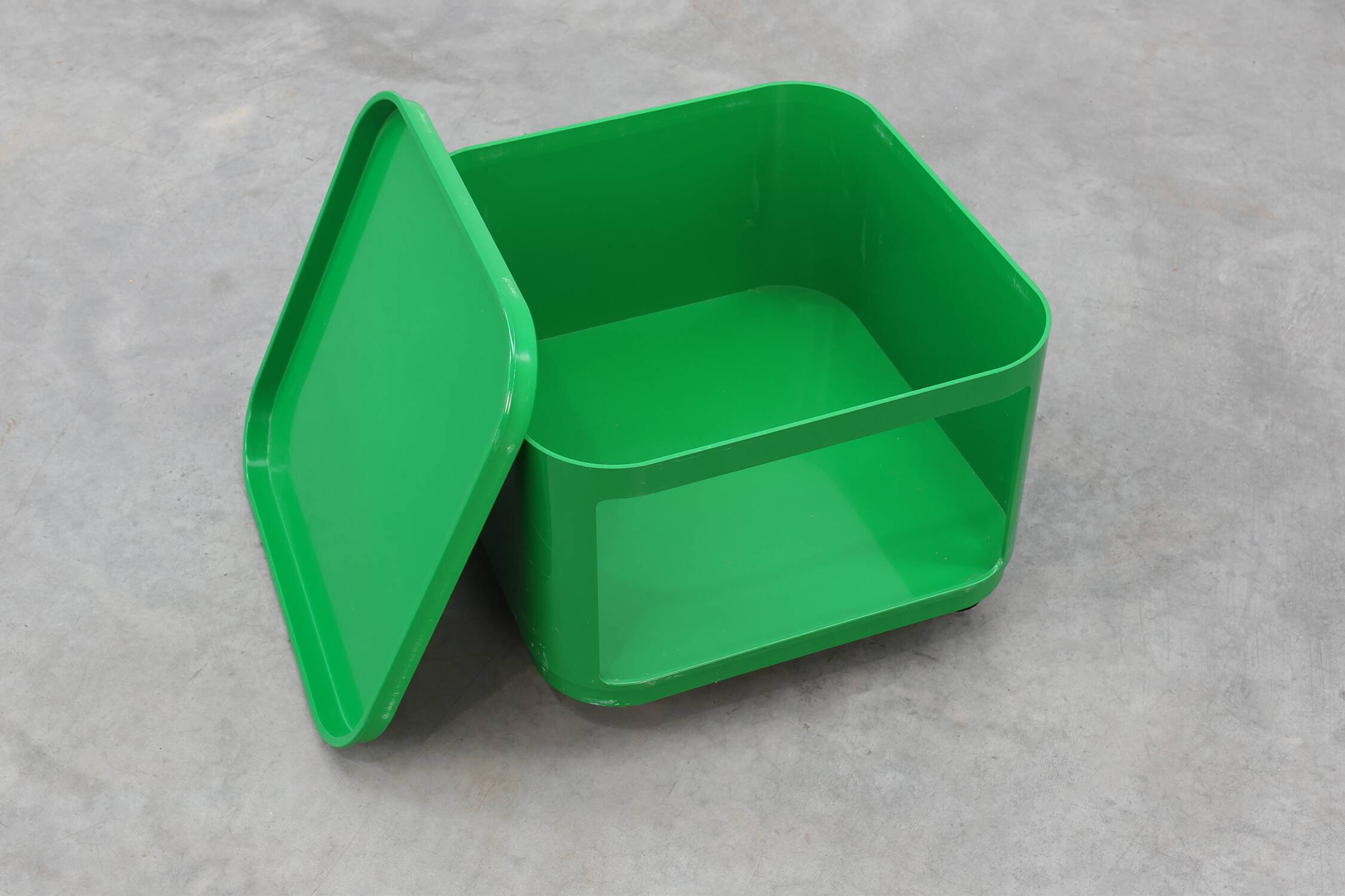 Unité de rangement verte Kartell Modèle 4970 par Anna Castelli Ferrieri, Italie 1970