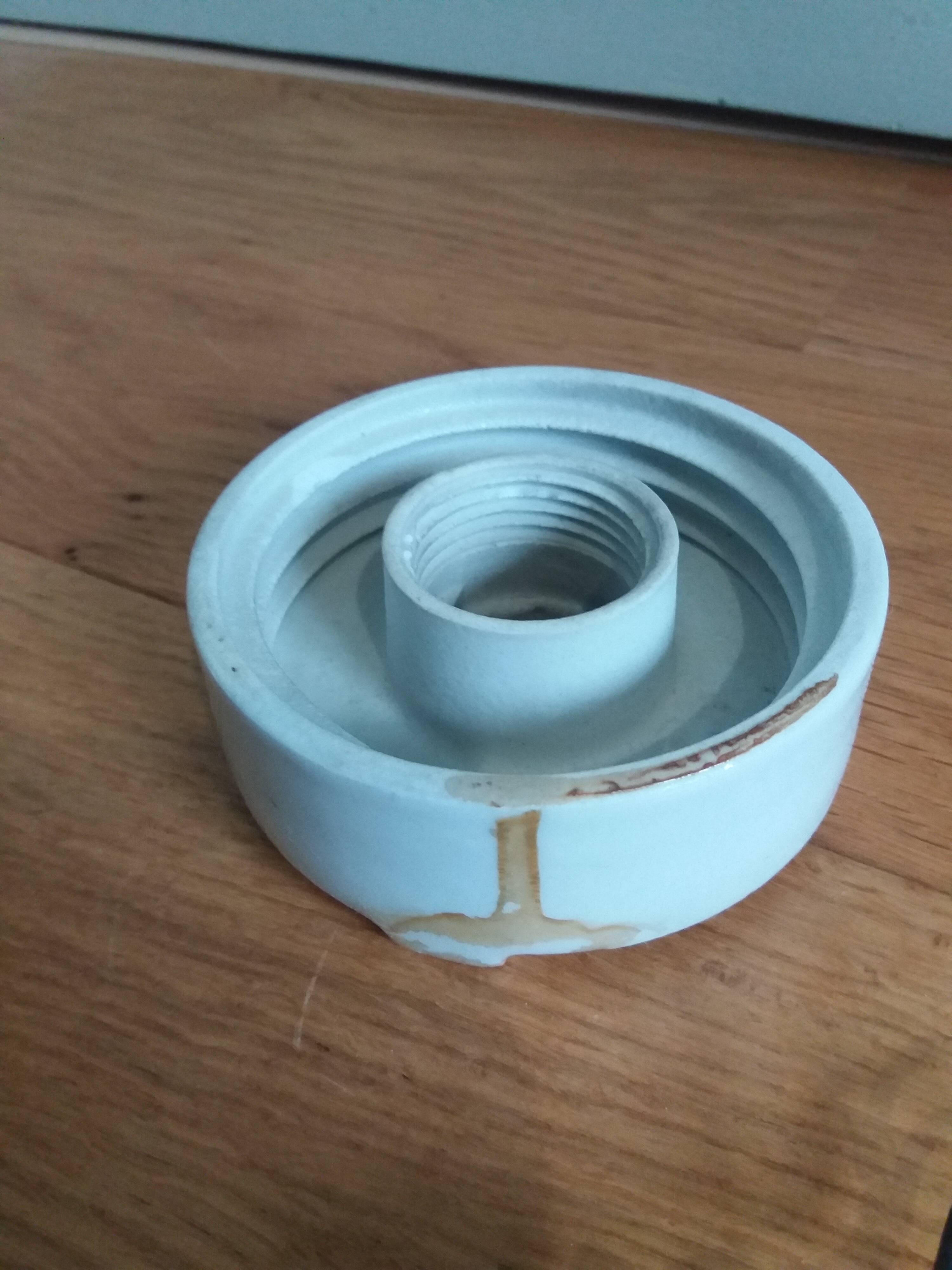 Opaline glass wall lamp