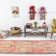 3x9 Vintage Geometric Runner Rug, 89x283Cm