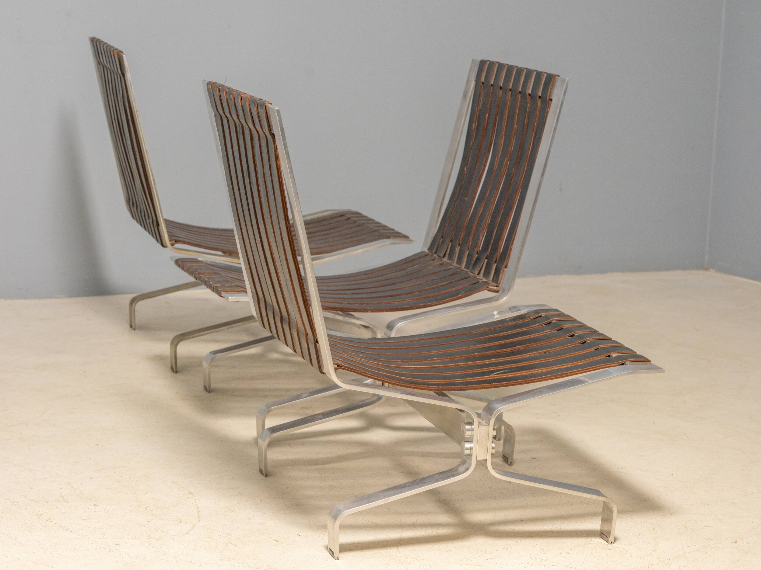 Set of Rolling Chairs, Zbyněk Hřivnáč, 1963, Czechoslovakia