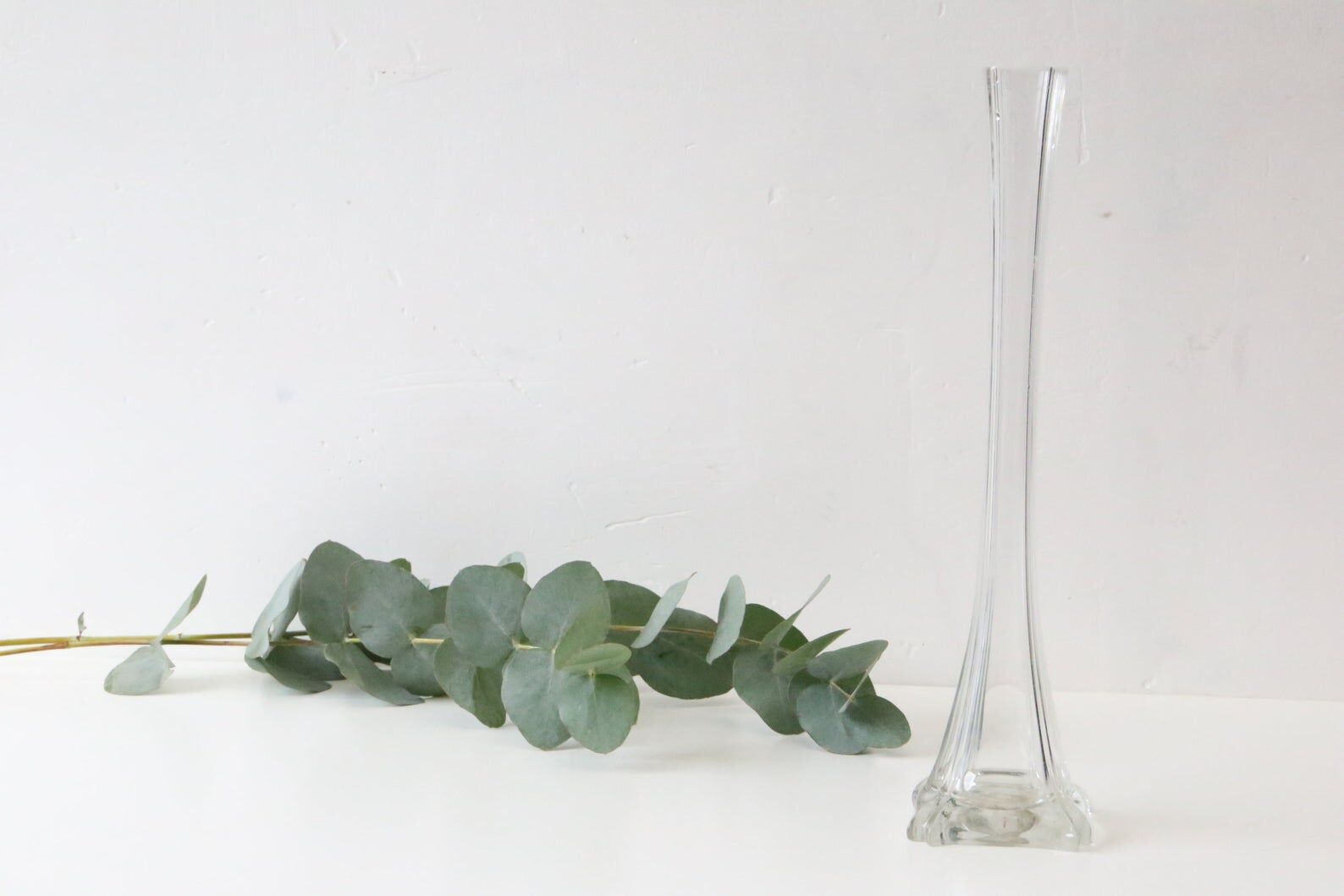 Transparent glass soliflore