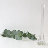 Transparent glass soliflore