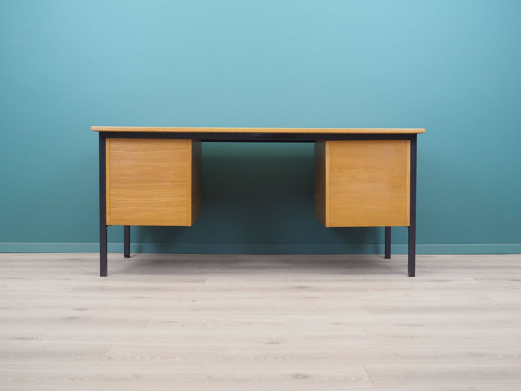 Ash desk, Danish design, 1980s, production: Labofa Møbler
