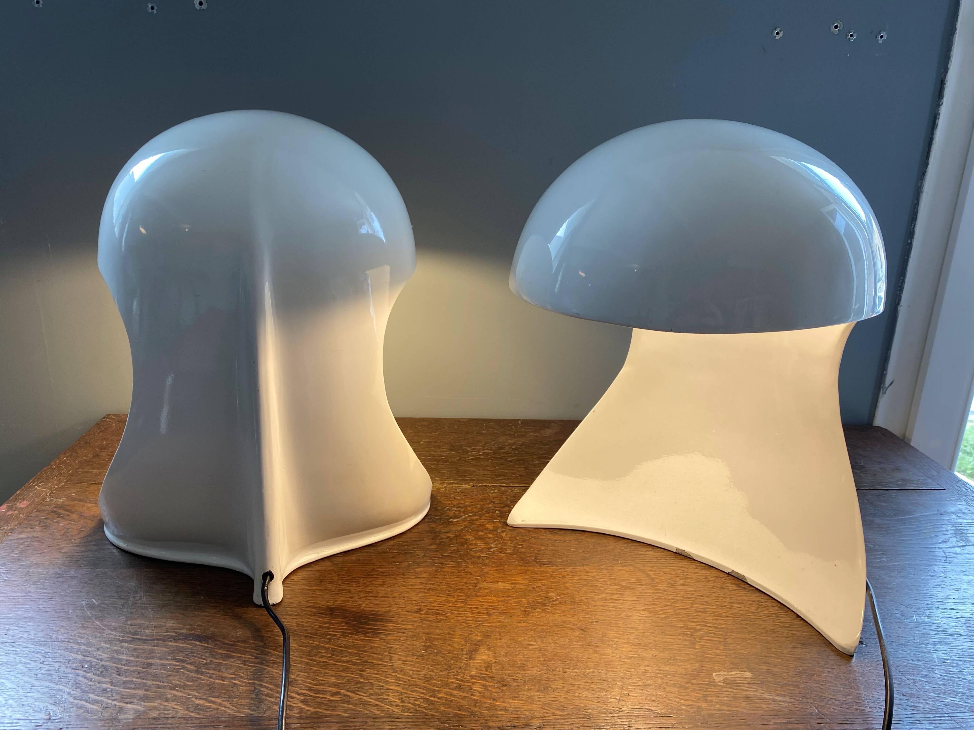 Pair of Dania lamps by Dario Tognon for Artemide vintage 1969