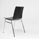 21th Century Black Chair with Wooden Seat, Belgium