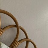 1960 Rattan Mirror