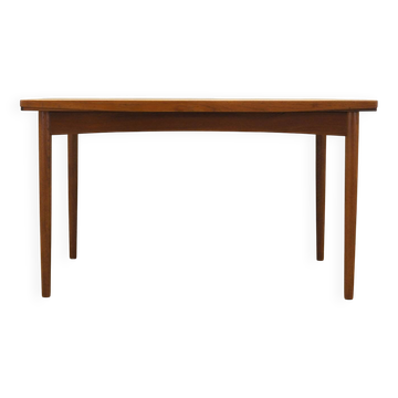 Table en teck, design danois, années 1960, fabriquée au Danemark
