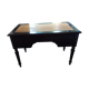 Large flat desk Louis Philippe in blackened wood