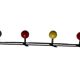 Metal coat rack in the style of Féraud