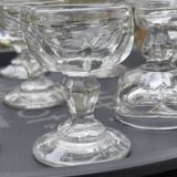 Lot de 8 verres à liqueur de bistrot en verre épais