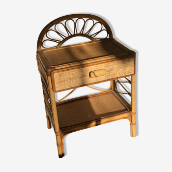 Rattan bedside