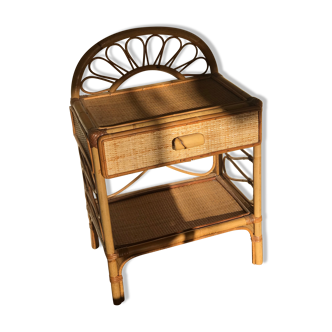 Rattan bedside
