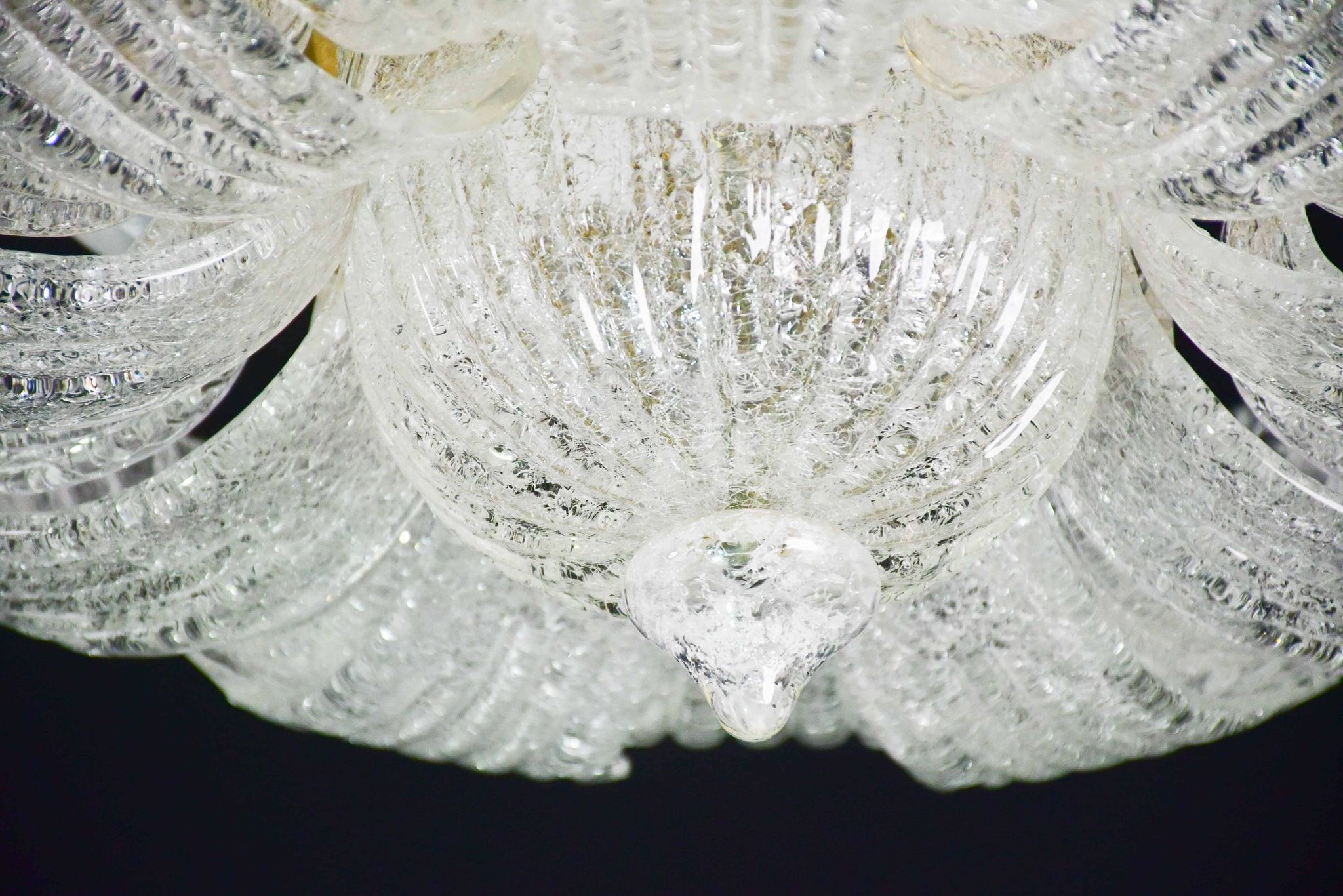 Garda, luxury Italian Murano glass ceiling light or flush mount, 1980s