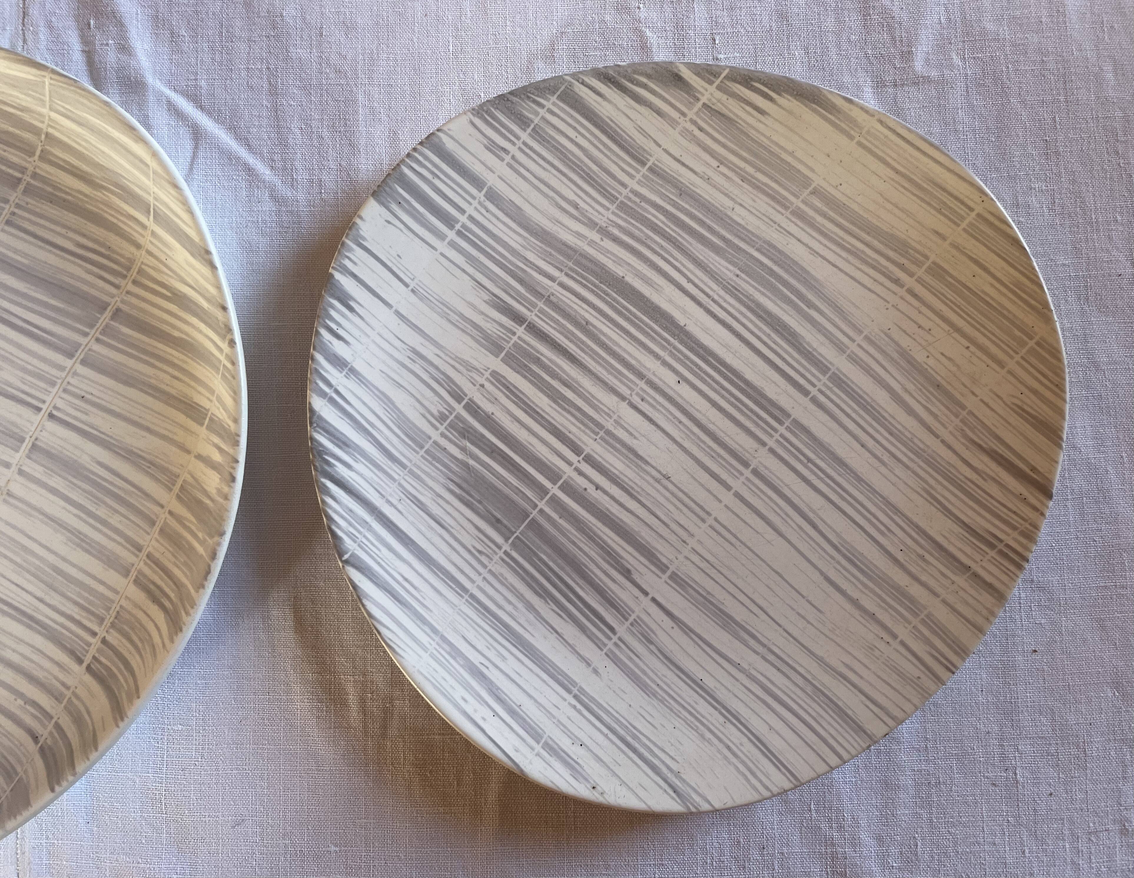 Two dishes Niderviller "Voile"