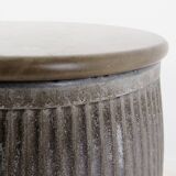 Vintage "Dolly Tub" Rival Side Table - Polished stone top - Circa 1930