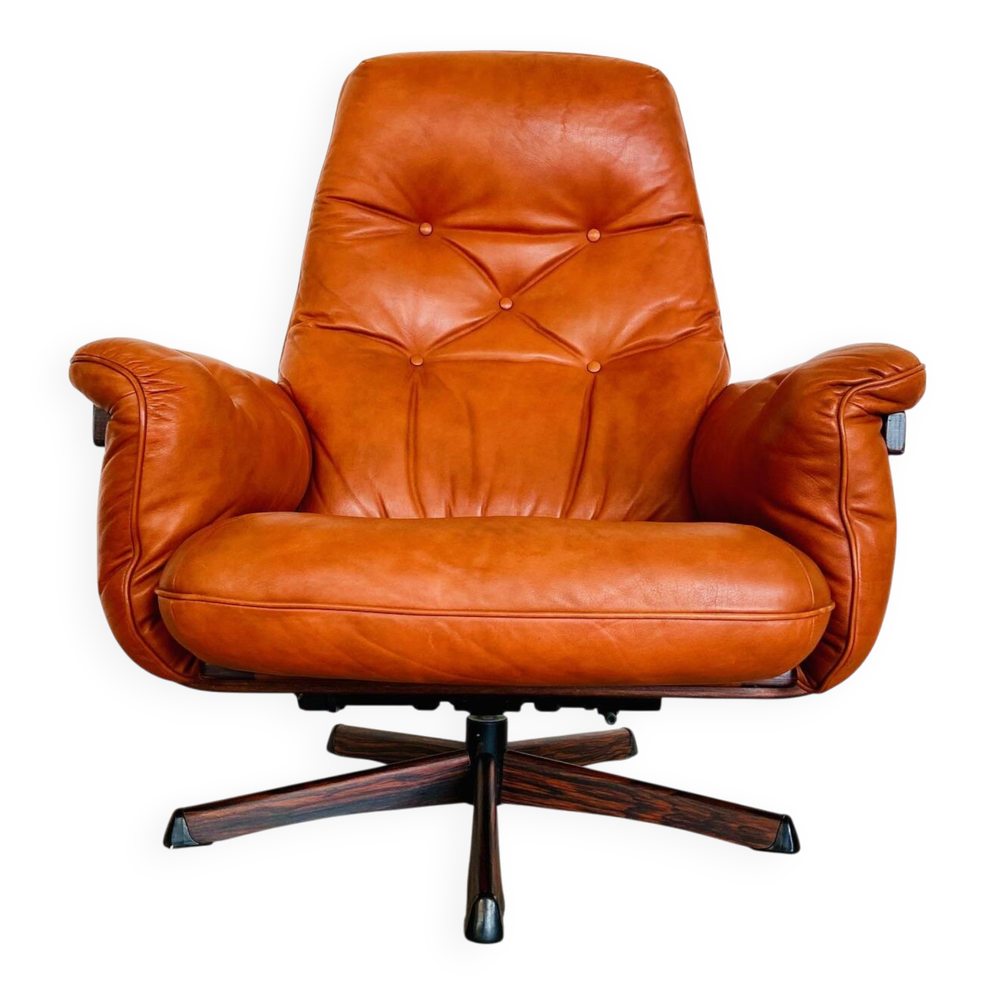 Vintage Danish mid-century Gote Mobler reclining lounge chair 1970s