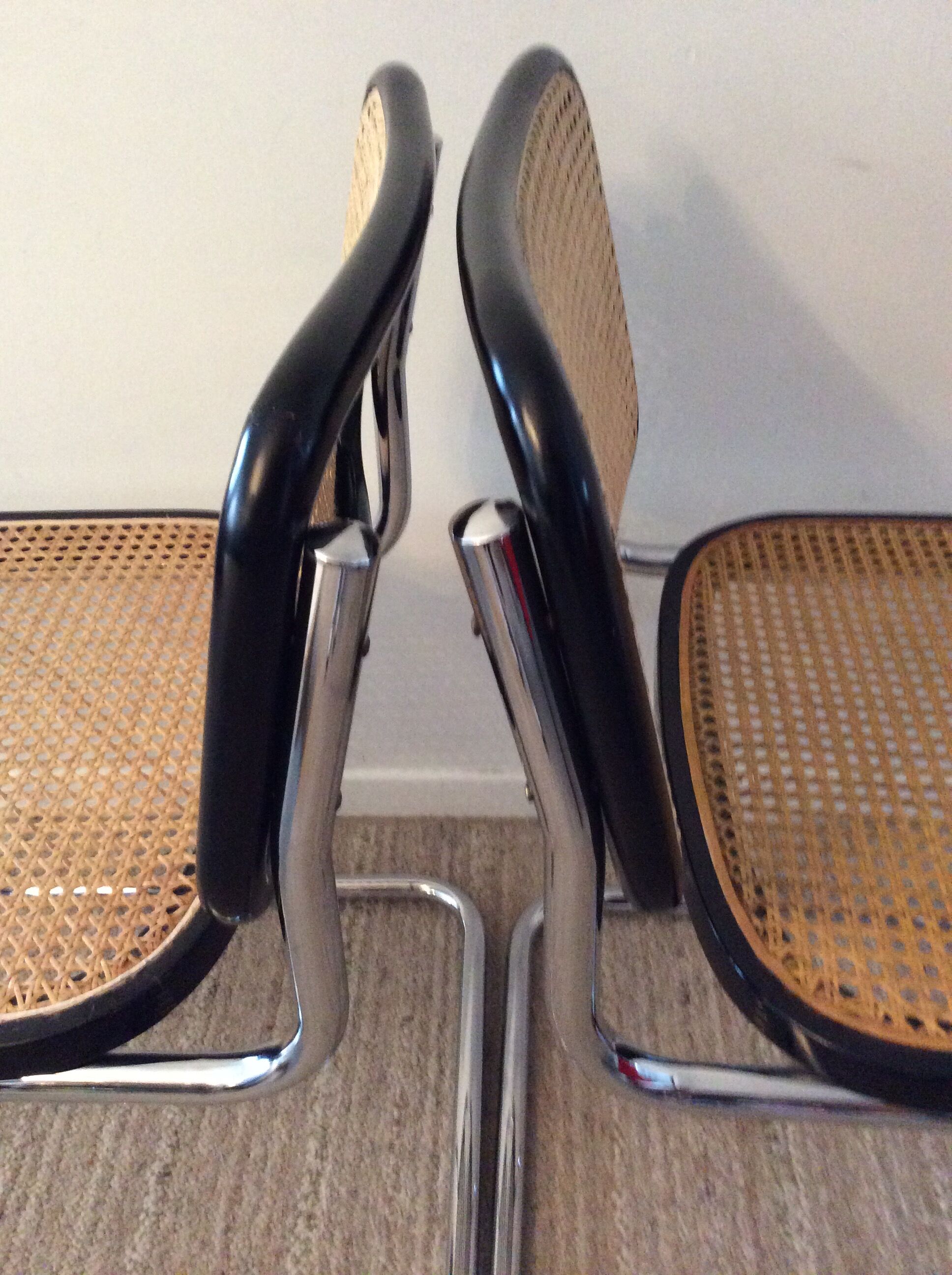 Pair of chairs Marcel Breuer Cesca B32