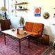 Teak and wool sofa, Denmark 60s/70s, vintage, mid-c modern