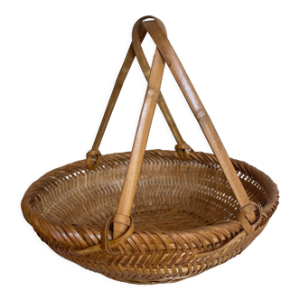 Bamboo wicker basket
