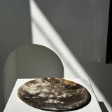 Dish in petrified wood