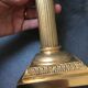 Lampe colonne corinthienne en bronze doré