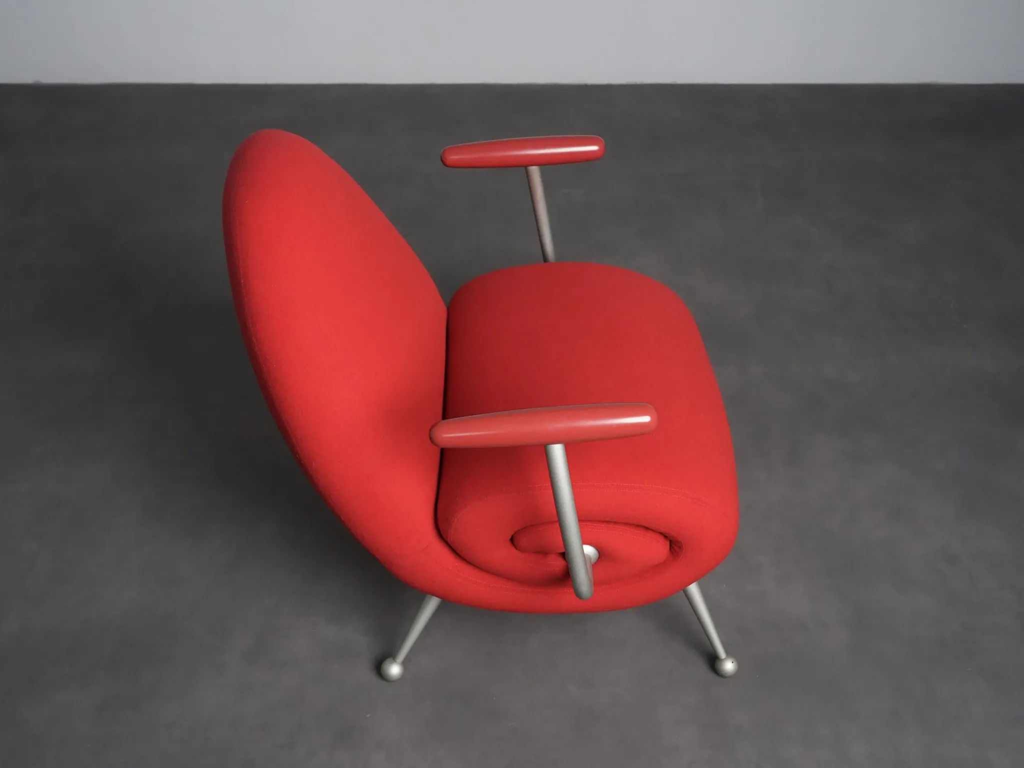 “Chiocciola” lounge chair by Roberto Semprini for Arredaesse, Italy, 1994