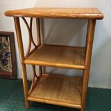 SHELF in RATTAN and WICKER 80s