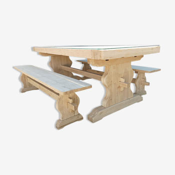 Monastery table with 2 benches