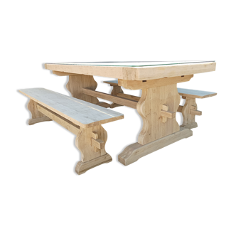 Monastery table with 2 benches