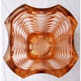 70's thick glass vase