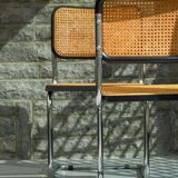 Pair of black Cesca chairs B32 Marcel Breuer