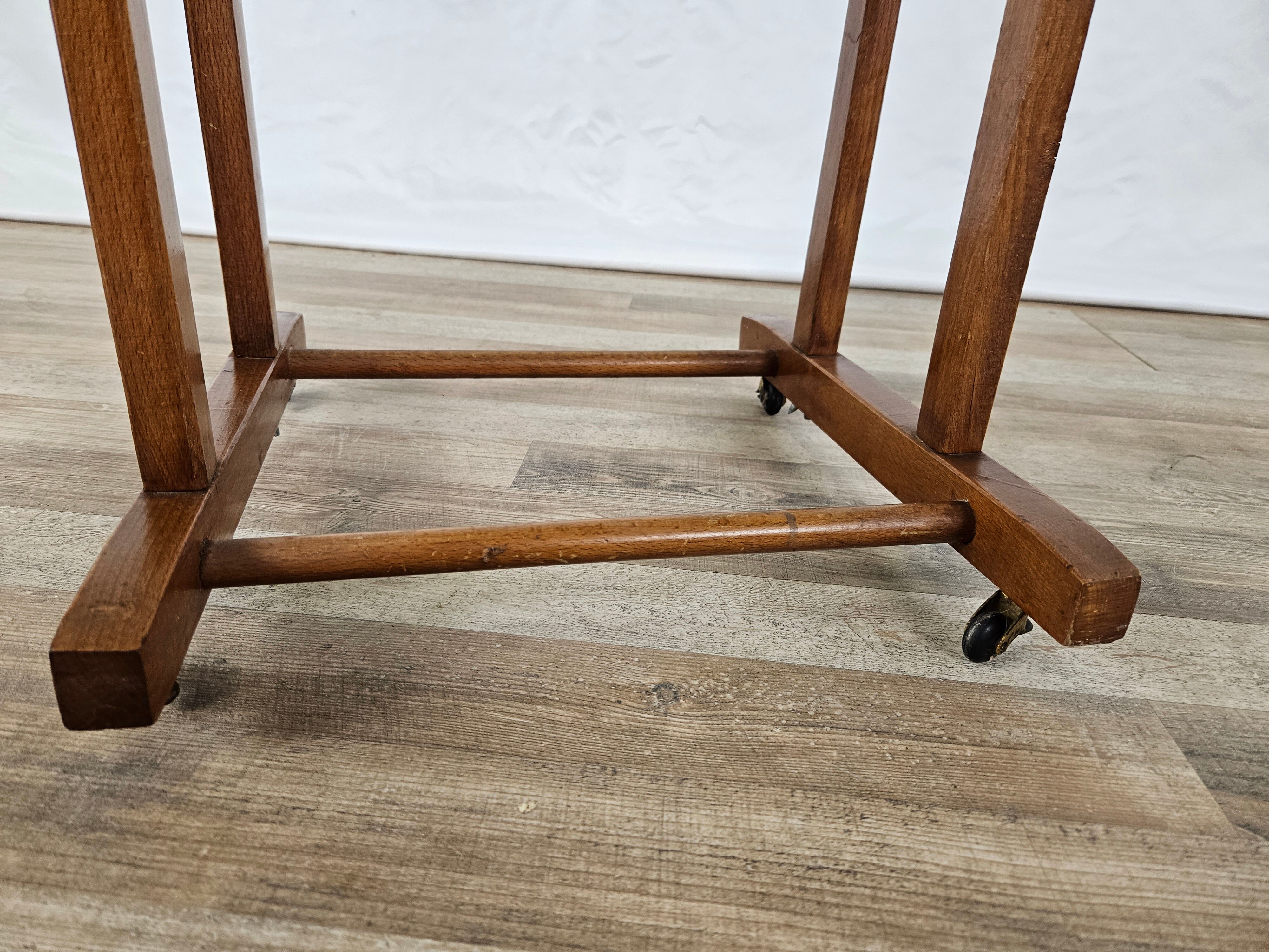 Valet vintage en bois années 1980