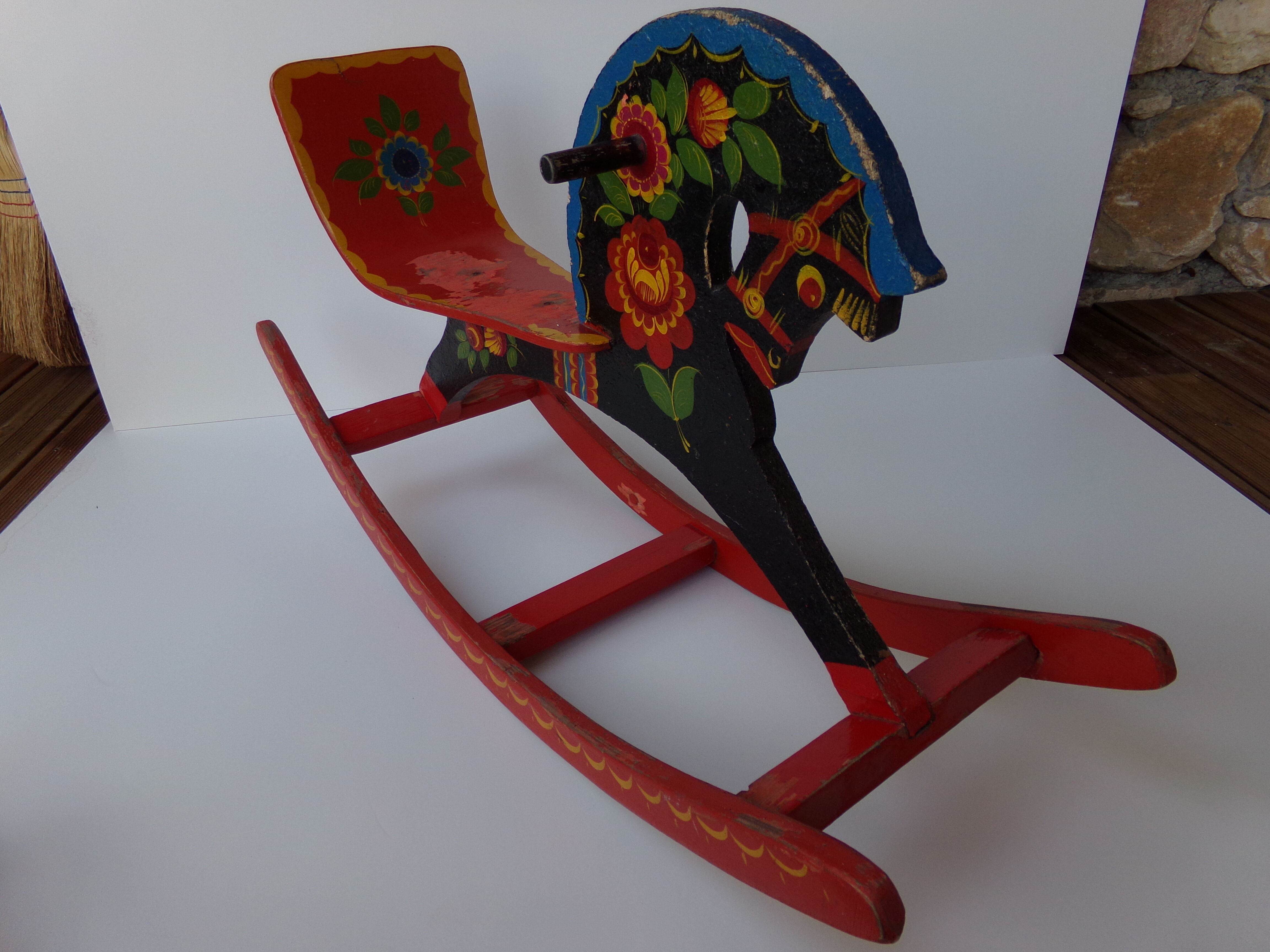 Horse rocking Russian