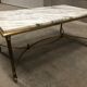 Table basse dorée années 60/70