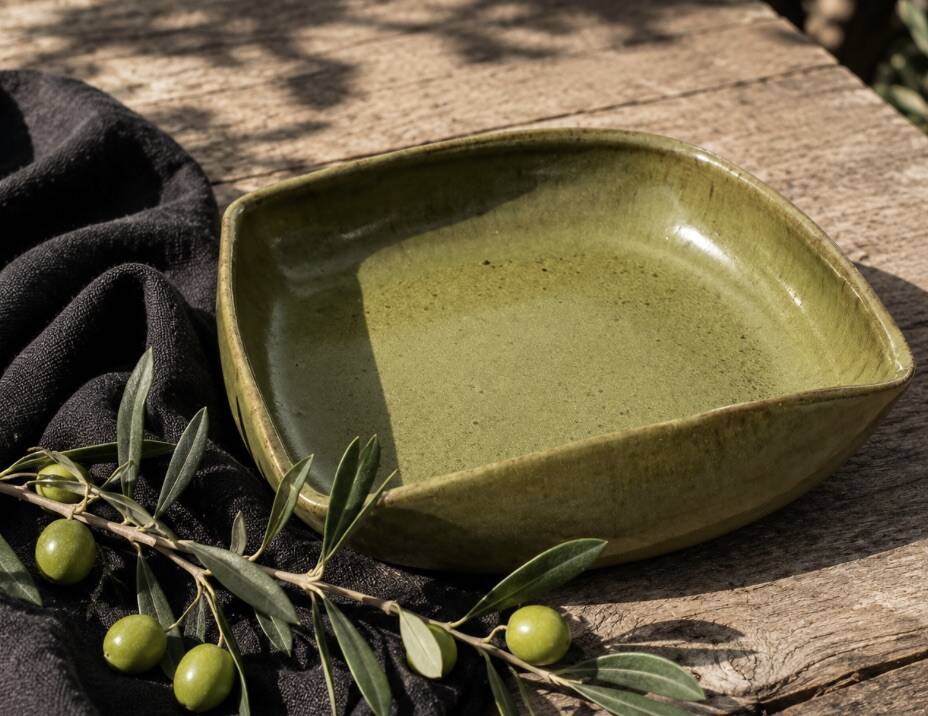 Stoneware plate Poterie du Der