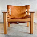 Leather lounge chair 'Natura', Karin Mobring, Ikea, Sweden, 70s