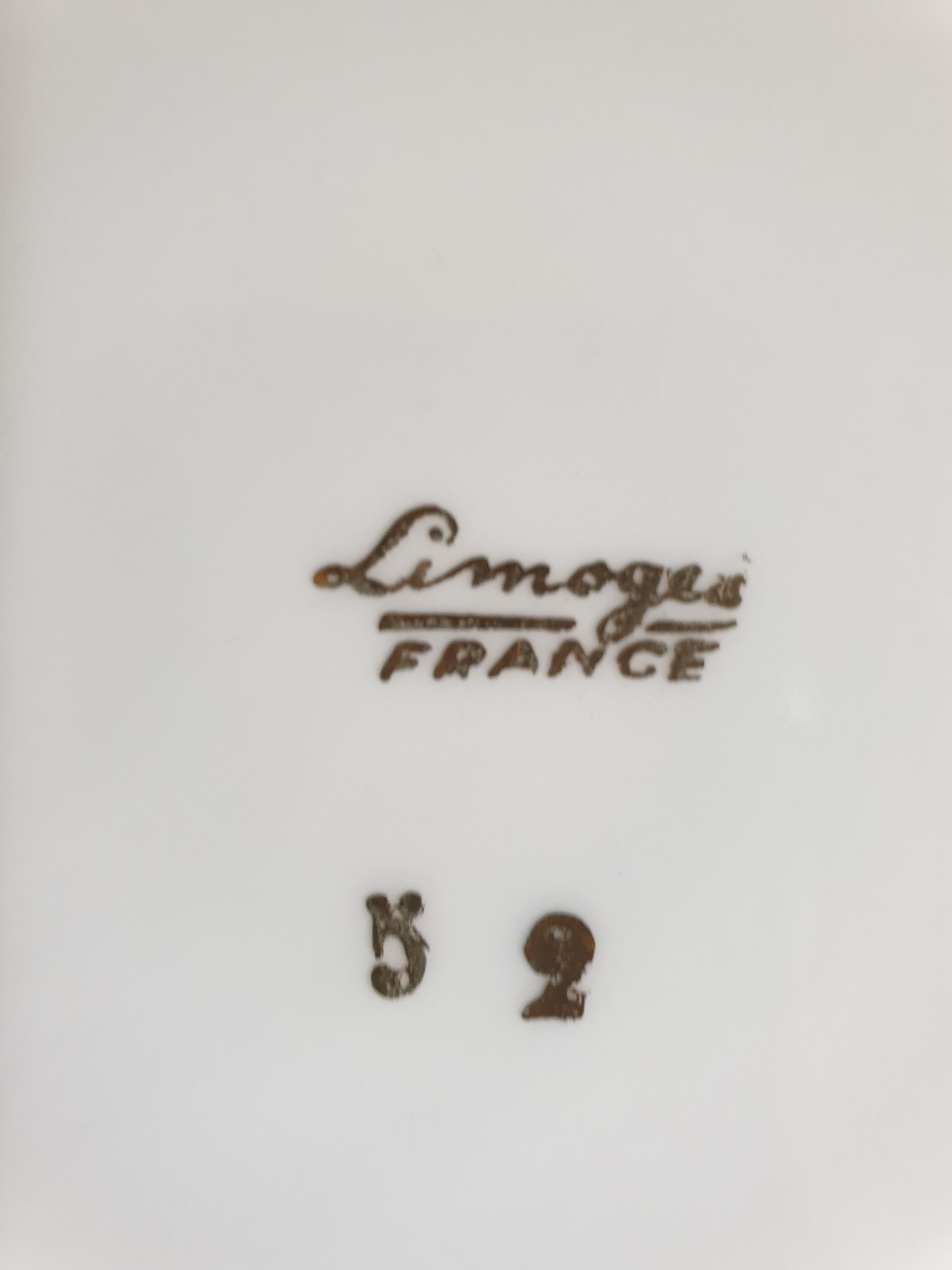 Suite of 12 flat plates Limoges