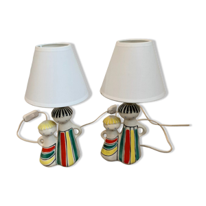 lot de 2 lampes céramiques