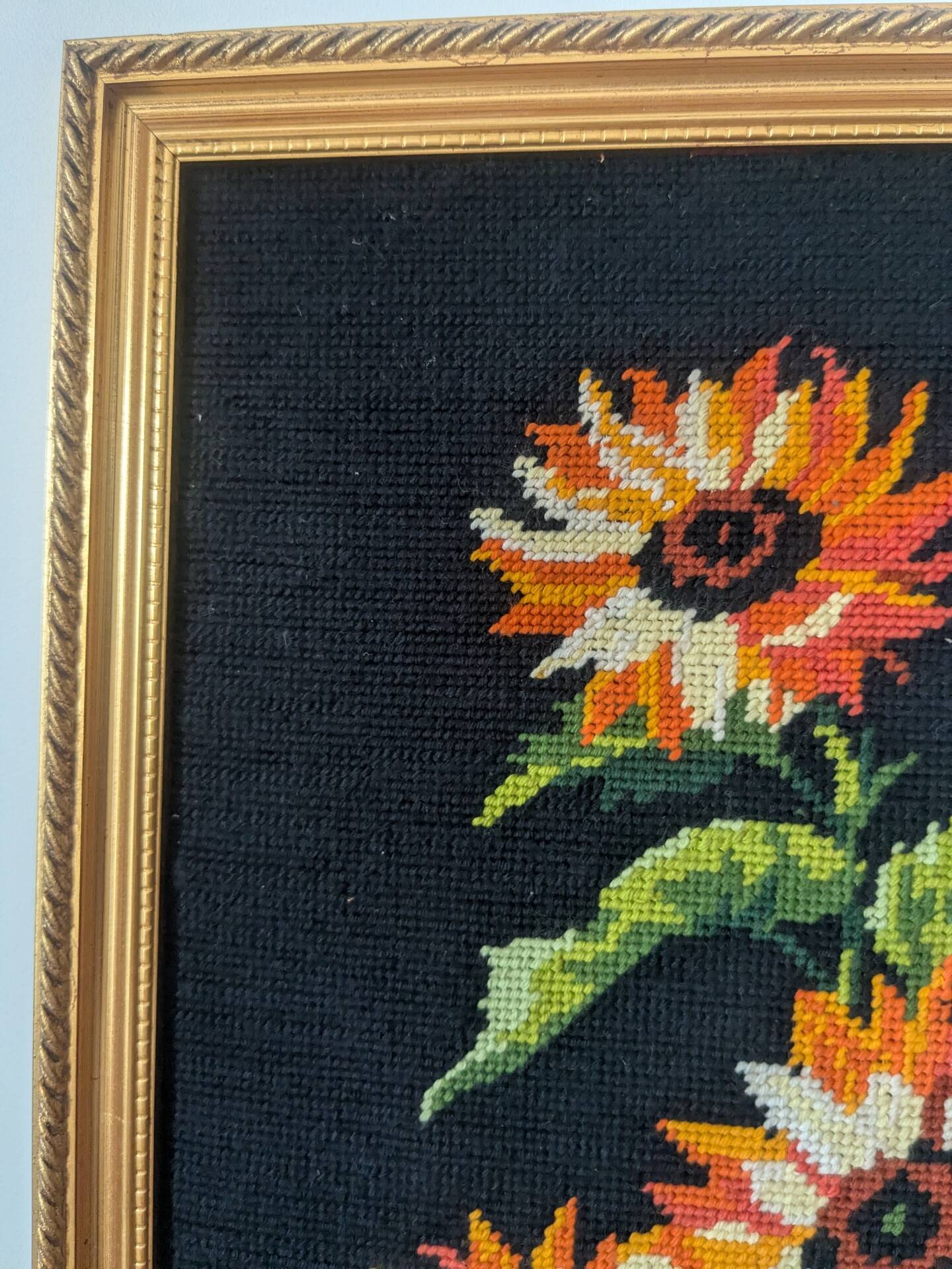 Vintage sunflower tapestry
