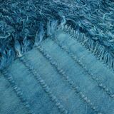 Long hairy bohemian kilim rug,268x325cm