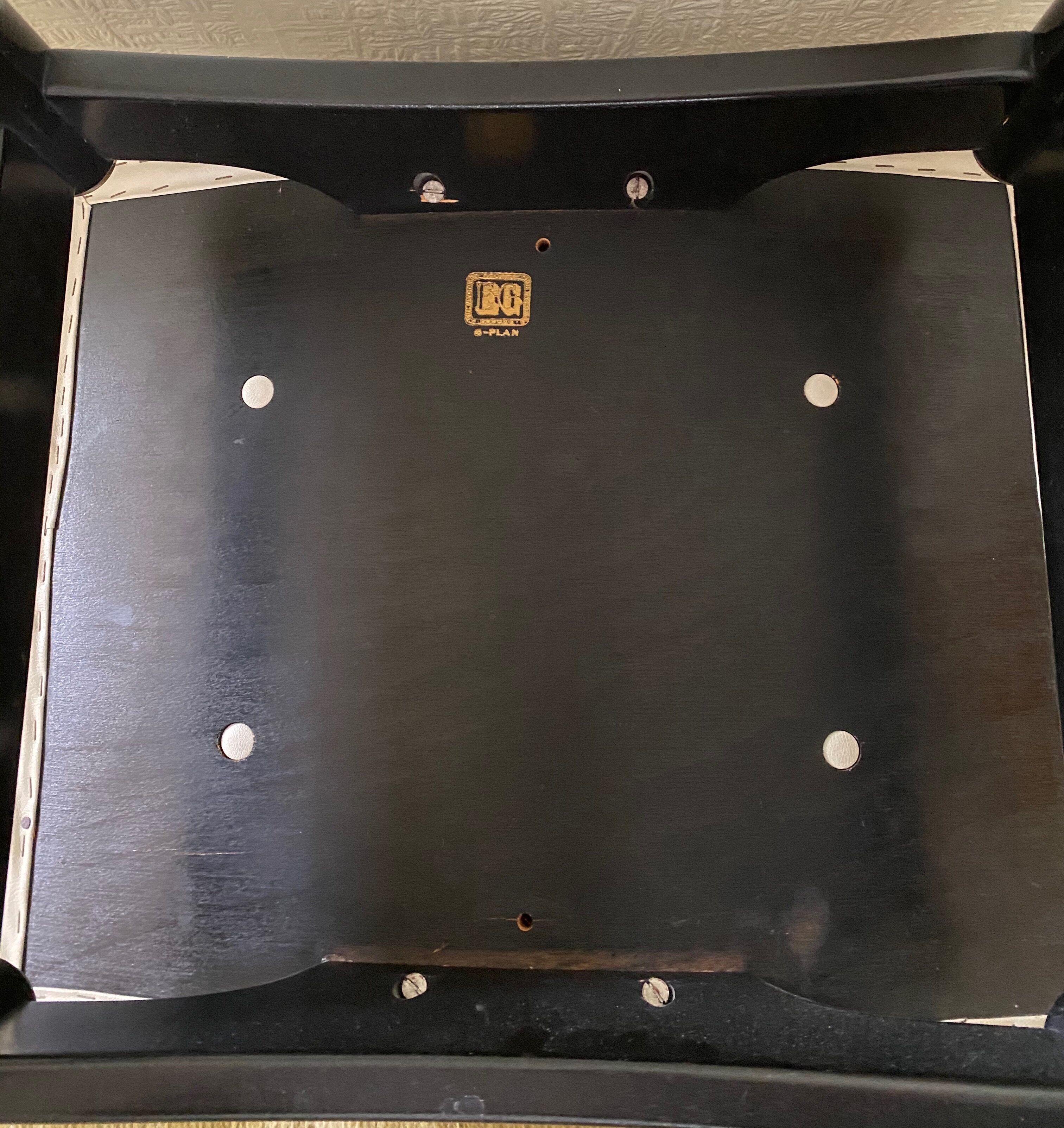 Dressing table stool designed by E Gomme for G-Plan, 1950s