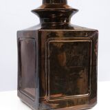Superb square Ceramic Table lamp 1970s France