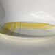 Oval plate Salins Montréal yellow checkered