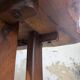 Dining table in solid olive wood Maison Skela 1960