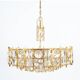 Lustre 7 feux d'exception - haut de gamme Palwa – Laiton doré à l'or f