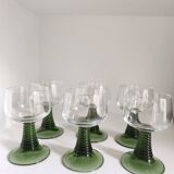Set of 6 wine glasses