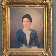 Pair of oil on canvas portraits signed Béchard
