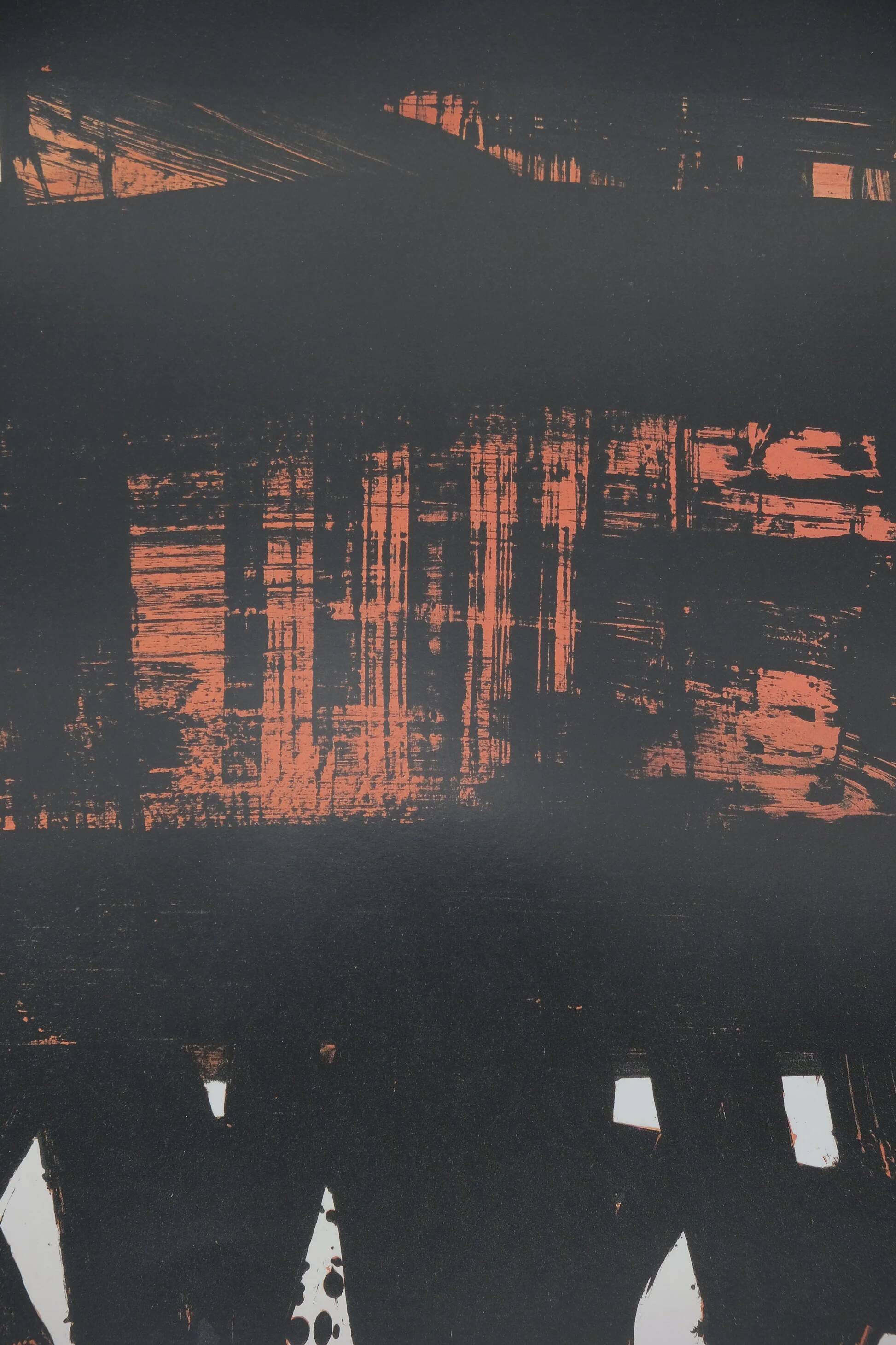 Pierre Soulages: Lithograph No. 22 - Original signed poster