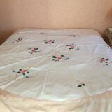 Nappe ancienne broderie et dentelle