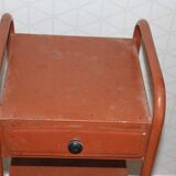 Paire de chevets d’internat métal 1960